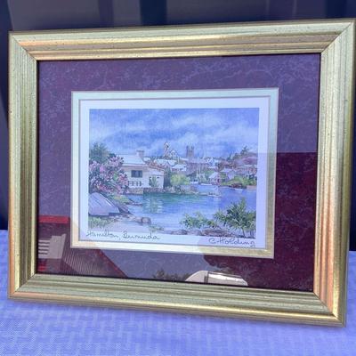 Hamilton Bermuda Print by Carole Holding