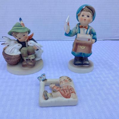 Two Hummel Boy Figures  & Ornament