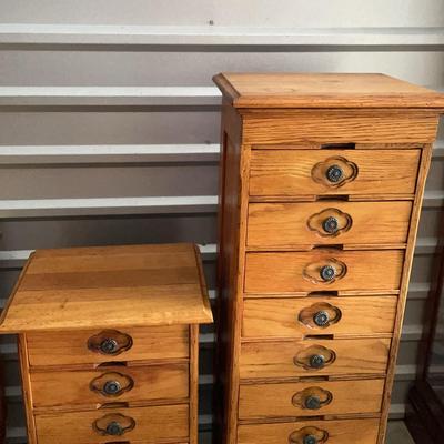 Pair of Wooden Shelving Units