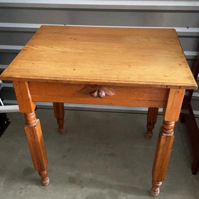 Wooden Side Table with Drawer