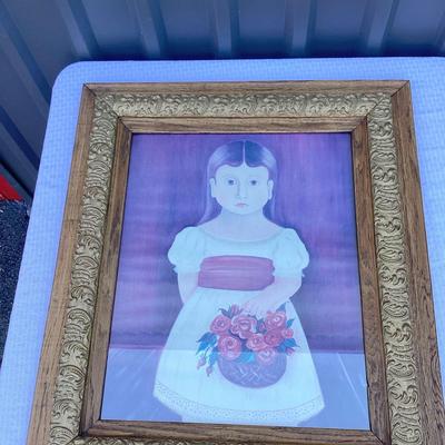 Framed Flower Girl Print