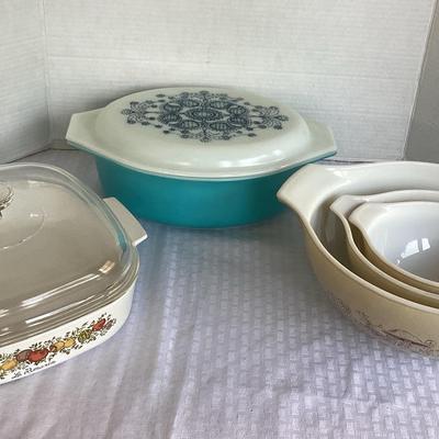 Pyrex And Corning Cookware (5 Pieces)