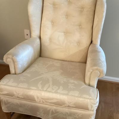 Cream Upholstered Chair 
