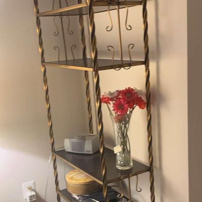 Gold Metal Bookshelf 