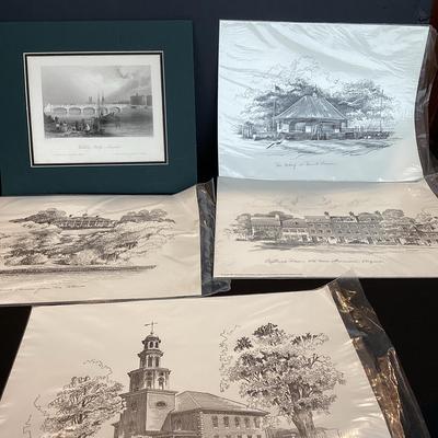 Five Unframed Prints