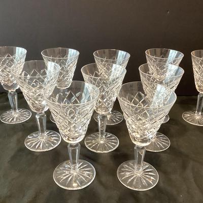 Waterford Crystal White Wine Glasses (10) 