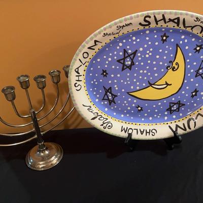 Menorah And Platter