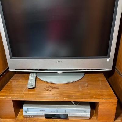 Sony Bravia 31”TV, Toshiba Combo DVD/VHS Player, LG Blue Ray And Logan Martin Sound Bar