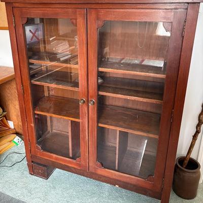 Vintage Enclosed Bookcase