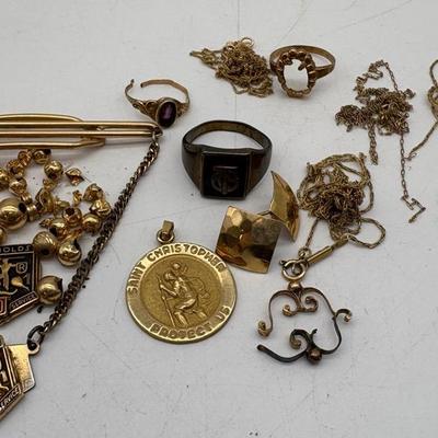 Assorted 10K & 14K Scrap Gold Lot