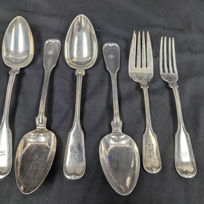 6 Gorham Sterling Serving Pieces...Threaded