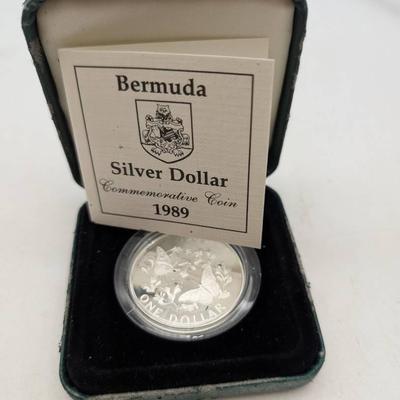 1989 Bermuda Commemorative Silver Dollar
