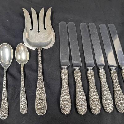 Kirk Stieff Repousse & Rose Sterling Flatware