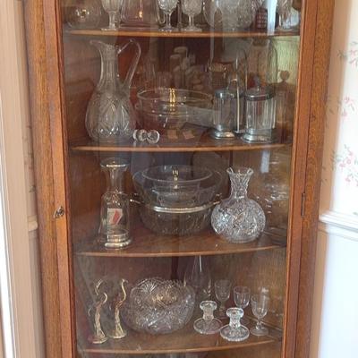 Vintage Corner Display Cabinet
