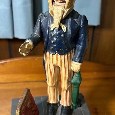 Iron Uncle Sam Coin Bank