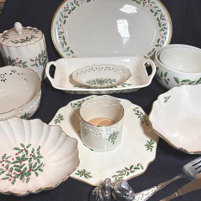 Lenox Holiday Collection-Serving Bowls, Platters 
