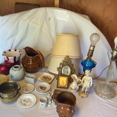 Assorted Glassware And Lights