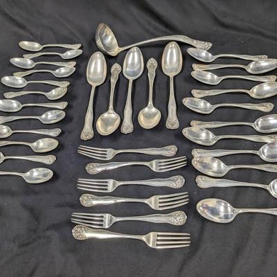 35 Pieces Gorham Sterling Silver Flatware...Lancaster