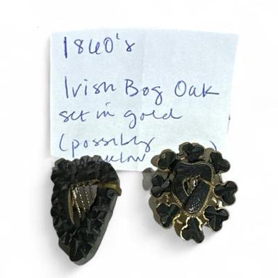 Irish Bog Oak Brooches
