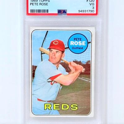 1969 Topps Pete Rose #120 - PSA 3 (VG) 