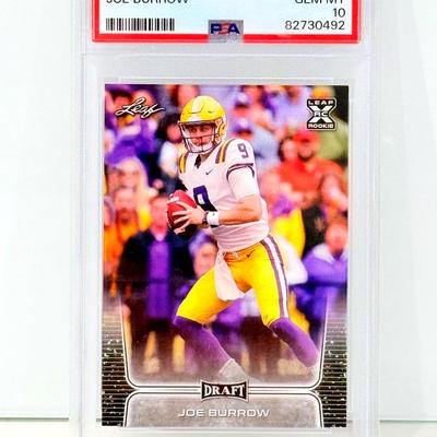 2020 Leaf Draft Joe Burrow PSA 10 Rookie