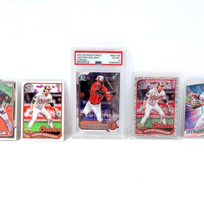 Baltimore Orioles Future Stars Collection – Jackson Holliday & Gunnar Henderson Rookie Cards