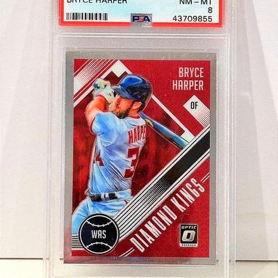 2018 Donruss Optic Diamond Kings – Bryce Harper (PSA 8)