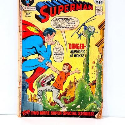 Superman #246 (Dec. 1971) – “Danger: Monster at Work!”