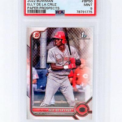 2022 Bowman Elly De La Cruz Paper Prospects #BP50 – PSA 9 MINT
