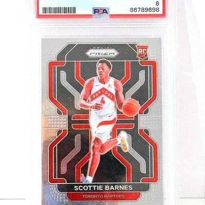 2021 Prizm Scottie Barnes Rookie – PSA 8 NM-MT