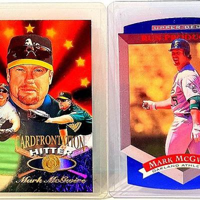 Mark McGwire Oakland A’s Insert Lot – Pinnacle & Upper Deck