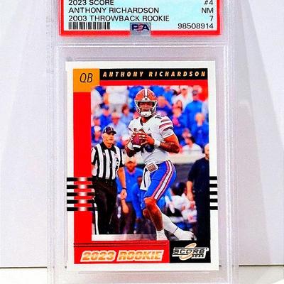 2023 Score Anthony Richardson Rookie – PSA 7