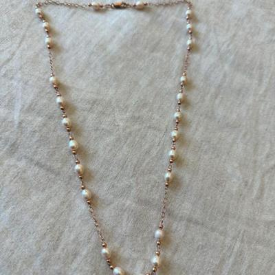 Gold filled & Pearl Necklace 