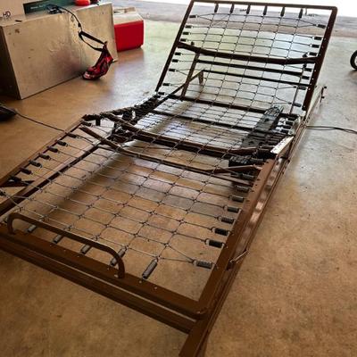 with mattress and controls