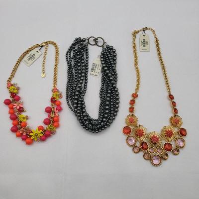 98 trioofnewoldstocktalbotsfashionnecklaces