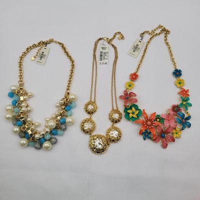 58 vintagetalbotspastel fauxpearlnecklaces