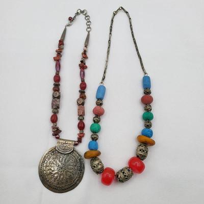 62 medallion moroccaninspiredtribalbeadednecklaces