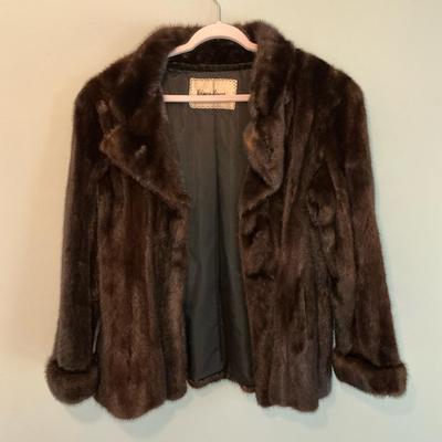Neiman-Marcus Size 8 Natural Ranch Mink Fur Coat
