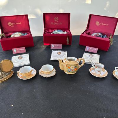 Ne’Qwa Art Ornaments & Vintage Miniature Tea Set Collection