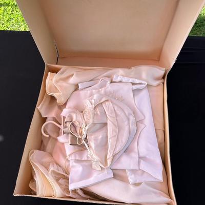 Vintage White Mother and Baby Catholic Christening Outfits – Elegant Heirloom Set