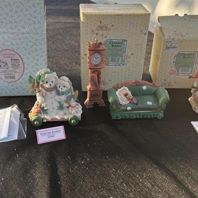 Cherished Teddies Collector Figurine Lot – Holiday & Nutcracker Suite Series