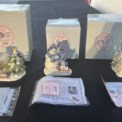 Cherished Teddies Collector Figurine Lot Featuring Nora, Jillynne, & Northrop 