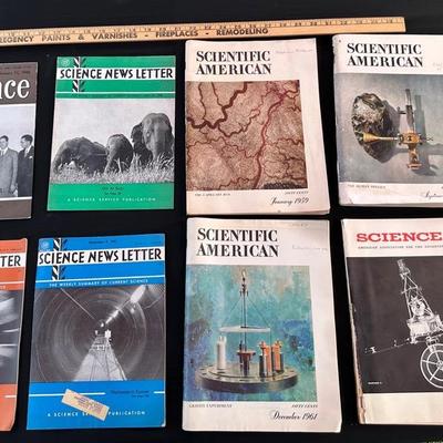 Extensive Vintage Science & Technology Magazine Lot – 1948–1987 Science, Scientific American, Popula