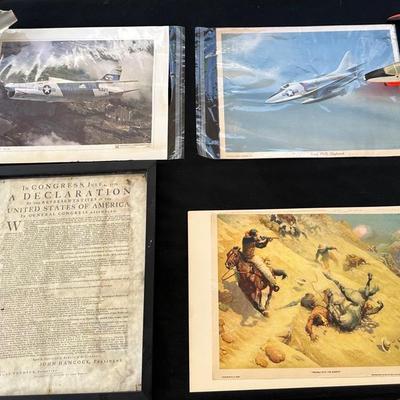 Pictures Of Navy Jets With Toy Plane (some Broken Parts), 1928 Native American Picture, & US Constit
