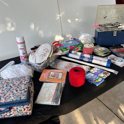 Stitcher’s Treasure Trove – Large Box of Sewing & Cross-Stitch Supplies