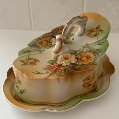 Vintage R.S. Prussia Reproduction Cheese Dish