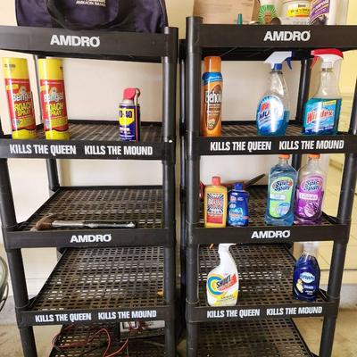 Shelves And Cleaning Products 