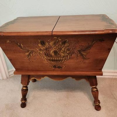 Decorated Dough Box Table
