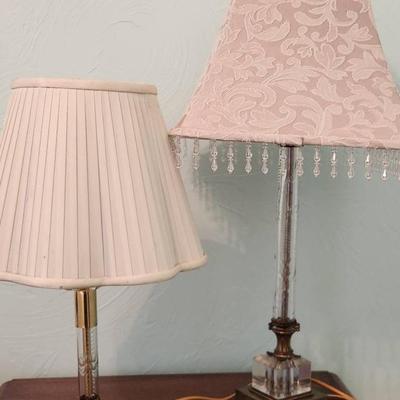 Etched Glass Lamps
