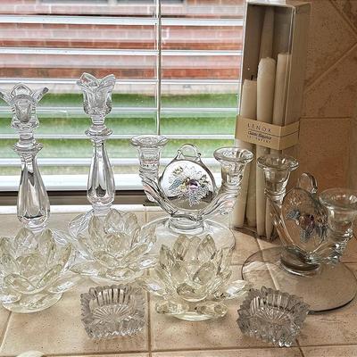 Pretty Glass Candle Holders! 